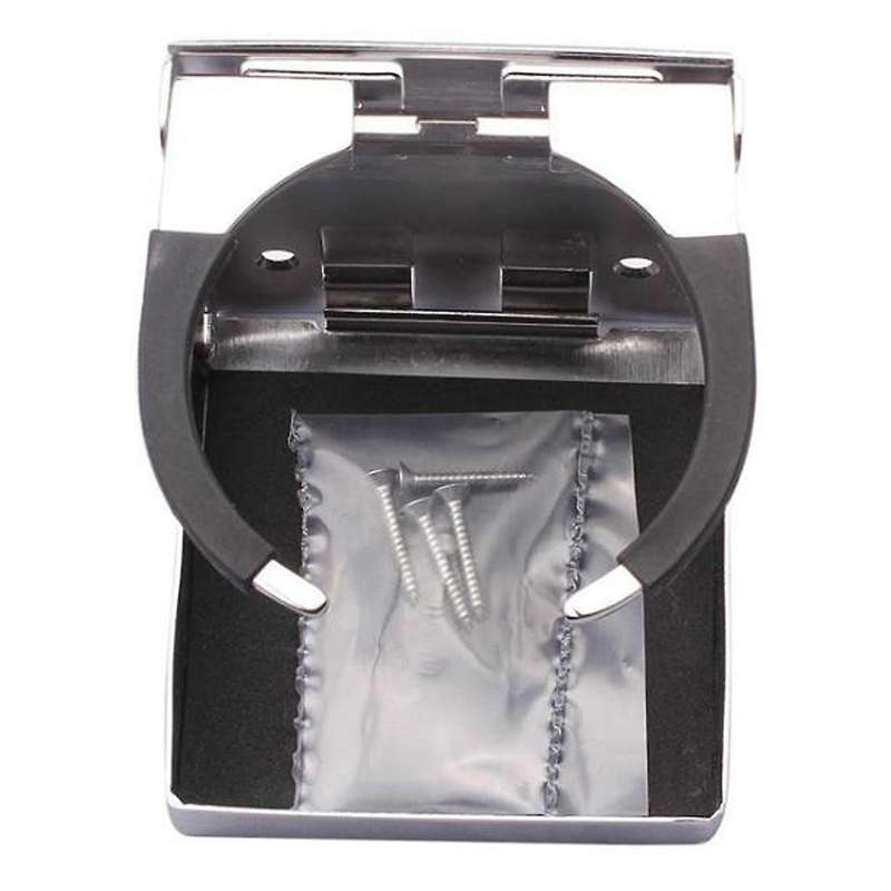 Stainless Steel Adjustable Folding Drink Holders Marine/Boat/Caravan/Car