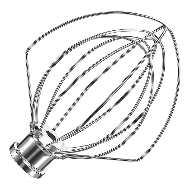 Stainless Steel 6-Wire Whip Attachment for Tilt Stand Mixer 4.5-5 Quart Bowl