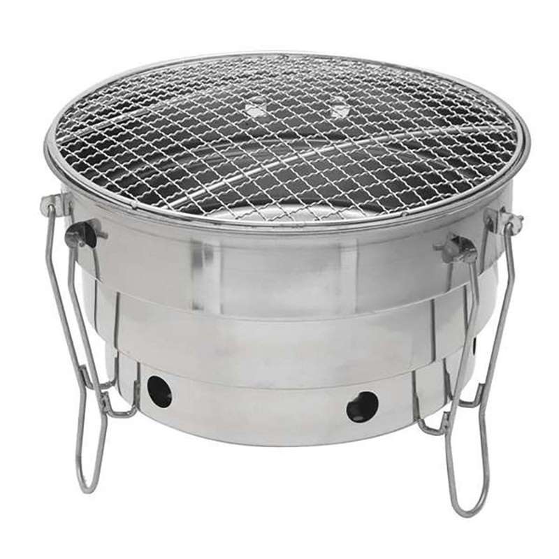 Stainless Steel Barbecue Charcoal Bbq Grill Foldable Portable Cooking Outdoor Camping Burner for Hom