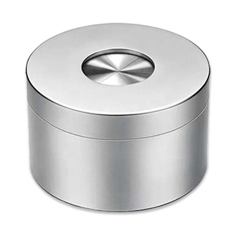Stainless Steel Ashtray Anti Fly Ash Ashtray with Cover European Style Personality Trend Ashtray,Mat
