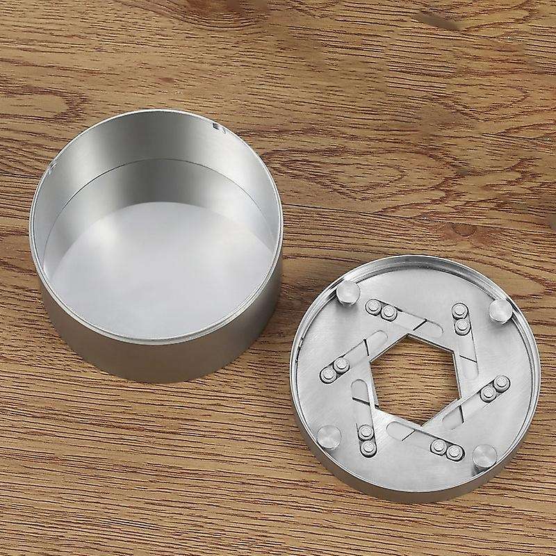Stainless Steel Ashtray Anti Fly Ash Ashtray with Cover European Style Personality Trend Ashtray,Mat