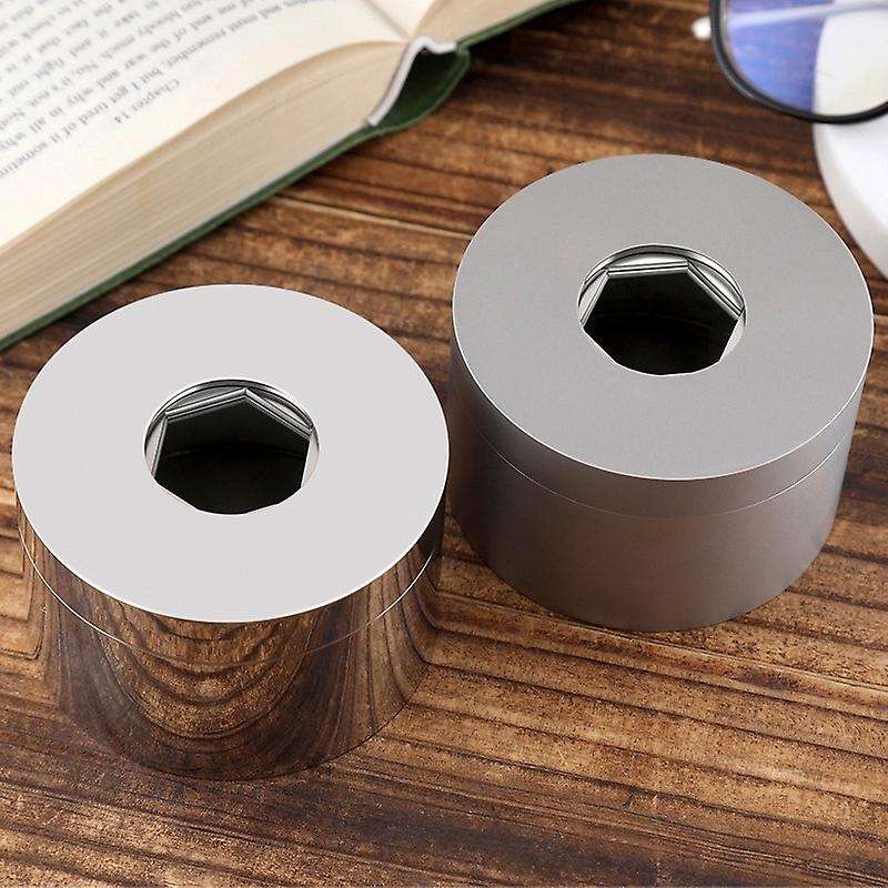 Stainless Steel Ashtray Anti Fly Ash Ashtray with Cover European Style Personality Trend Ashtray,Mat