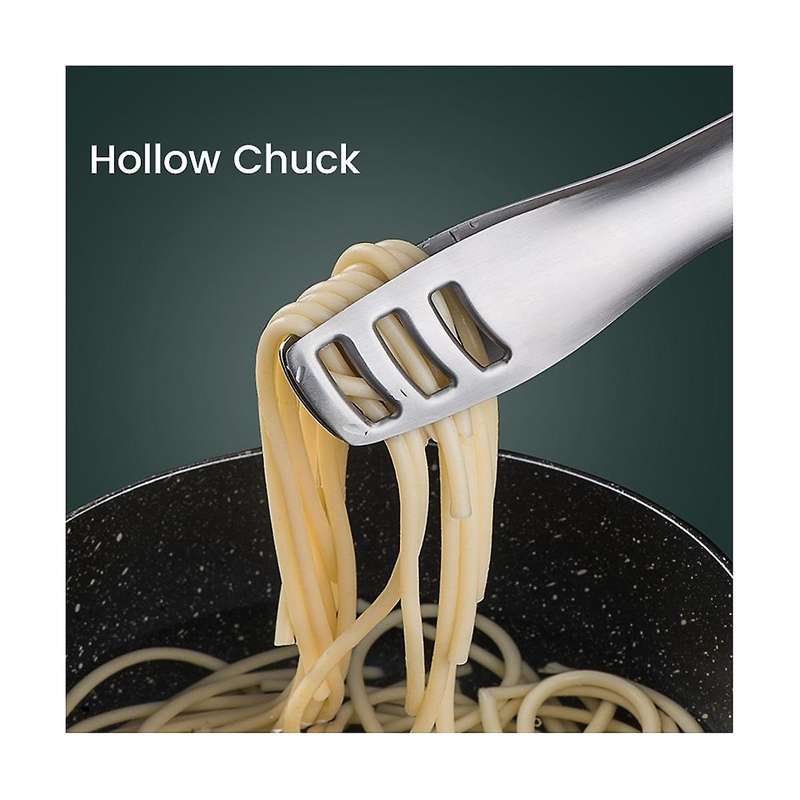 Stainless Steel Barbecue Clip Barbecue Clip Extended Handle Steak Clip Gravity Automatic Opening and