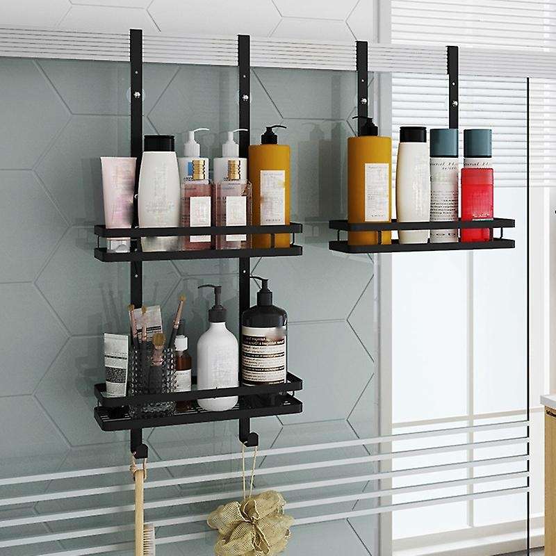 Stainless Steel Bathroom Rack, Hanging Bath Shower Rack, Shower Gel Rack, No Holes, Hanging Basket,