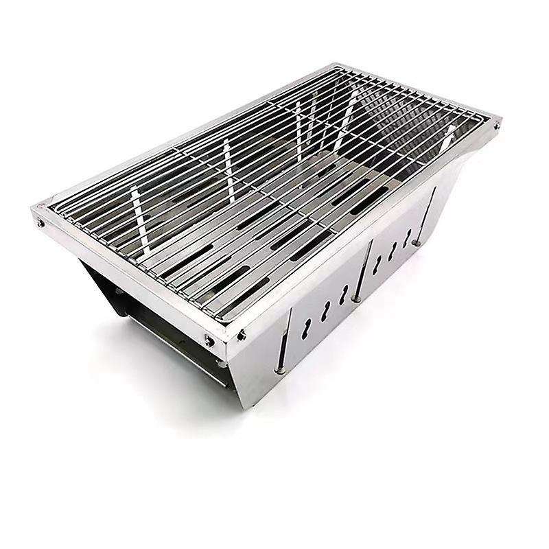 Stainless Steel Barbecue Outdoor Folding Portable Firewood Stove Charcoal Picnic Barbecue Rack