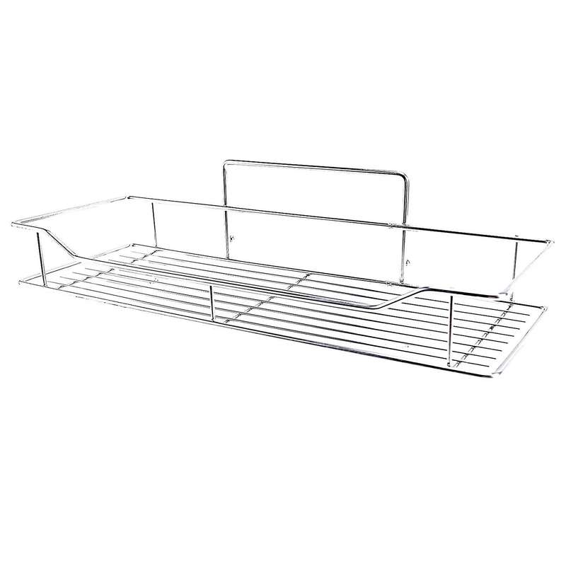 Stainless Steel Bathroom Storage Shelf Punch-Free Kitchen Bathroom Toilet Wall Hanging Storage Rack