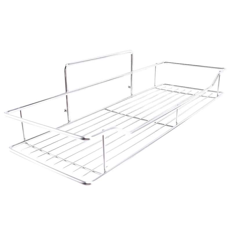 Stainless Steel Bathroom Storage Shelf Punch-Free Kitchen Bathroom Toilet Wall Hanging Storage Rack