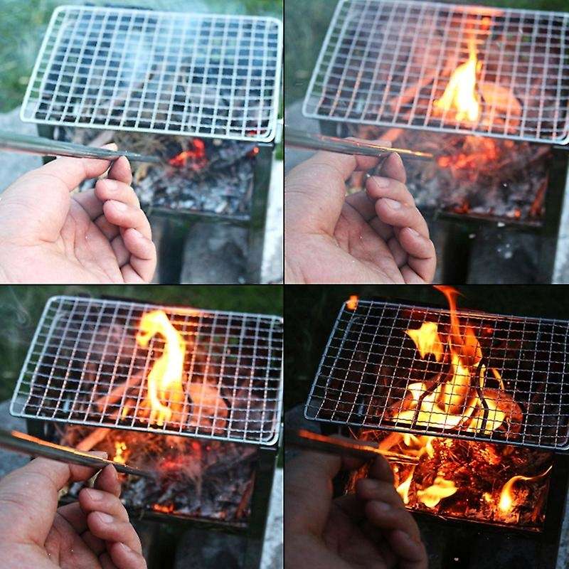 Stainless Steel Blow Tube Blow Fire Rod Telescopic Tube Blow Fire Tube Camping Fire Tool