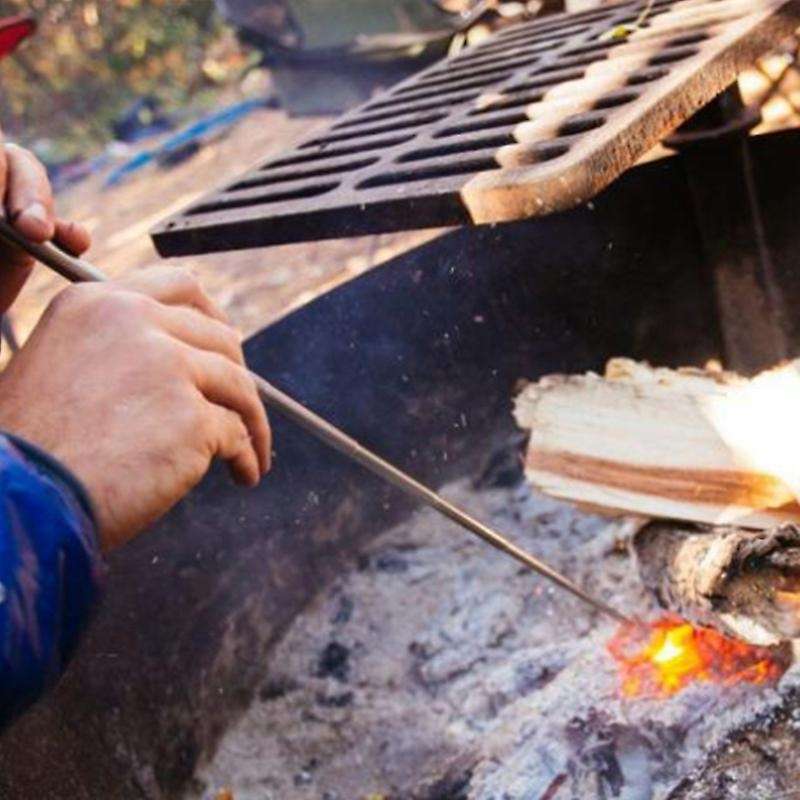 Stainless Steel Blow Tube Blow Fire Rod Telescopic Tube Blow Fire Tube Camping Fire Tool