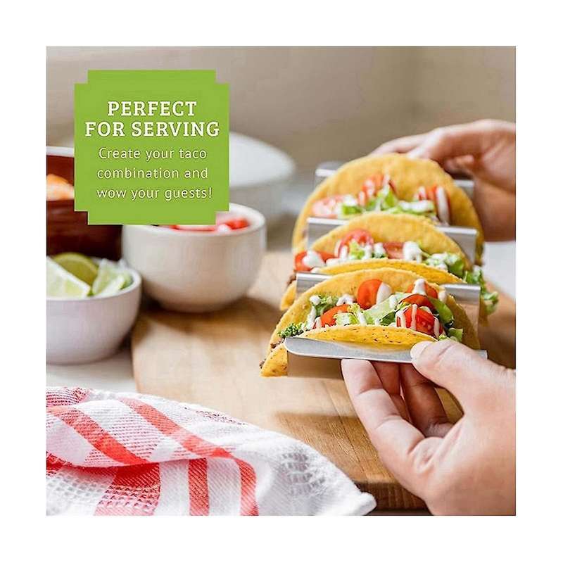 Stainless Steel Burrito Holders, 6 Burrito Holders and Built-in Stainless Steel Handles, Dishwasher
