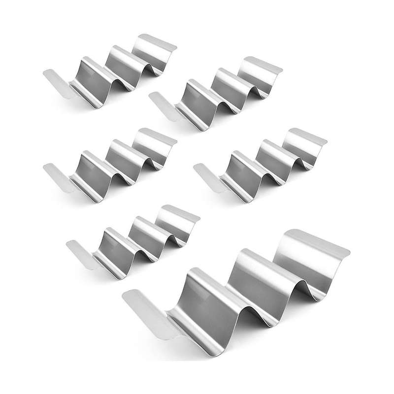 Stainless Steel Burrito Holders, 6 Burrito Holders and Built-in Stainless Steel Handles, Dishwasher