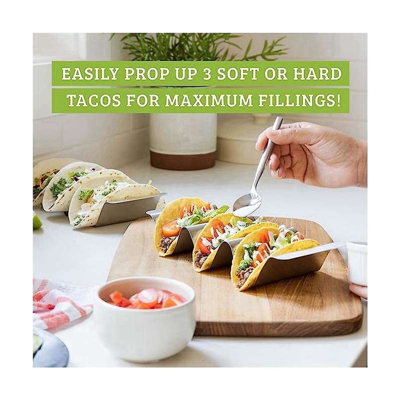 Stainless Steel Burrito Holders, 6 Burrito Holders and Built-in Stainless Steel Handles, Dishwasher