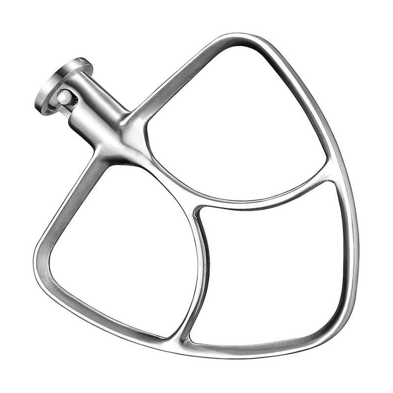 Stainless Steel Bowl Mixer Aid Paddle for 4.5-5quart Tilt Head Stand Mixer for Mixer Flour Cake