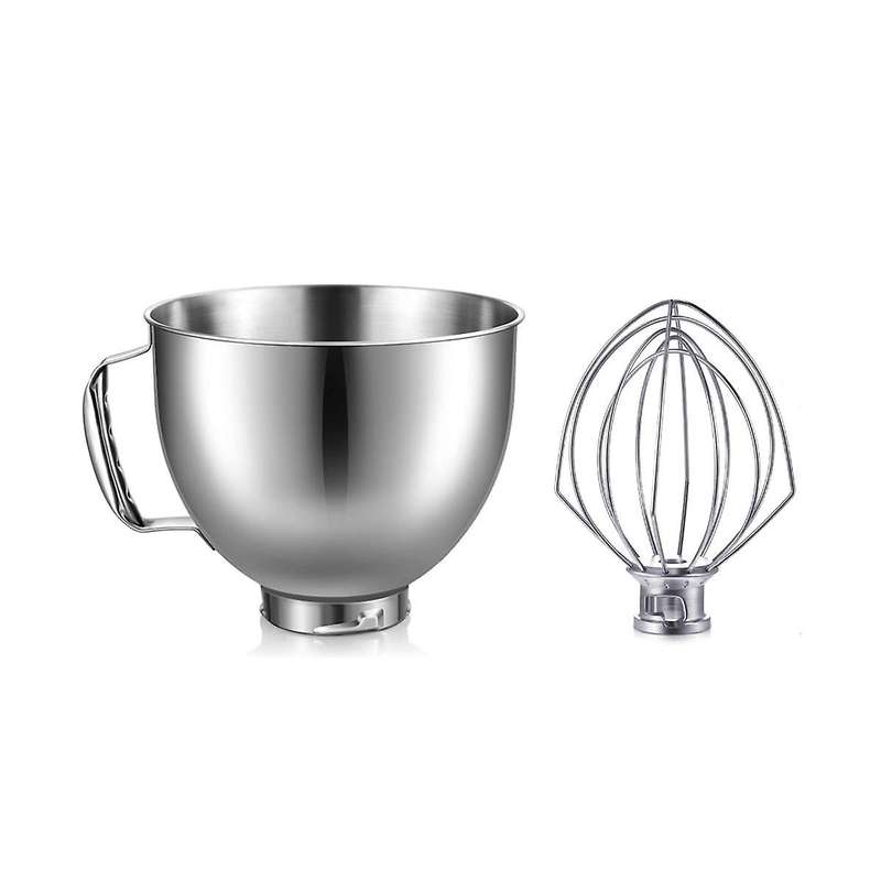 Stainless Steel Bowl Eggbeater for 4.5-5quart Tilt Head Stand Mixer for Mixer Bowl Dishwasher Safe