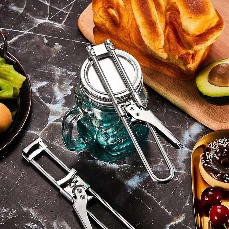 Stainless Steel Bottle Opener Linear Adjustable Can Opener Manual Screw Cap Can Opener