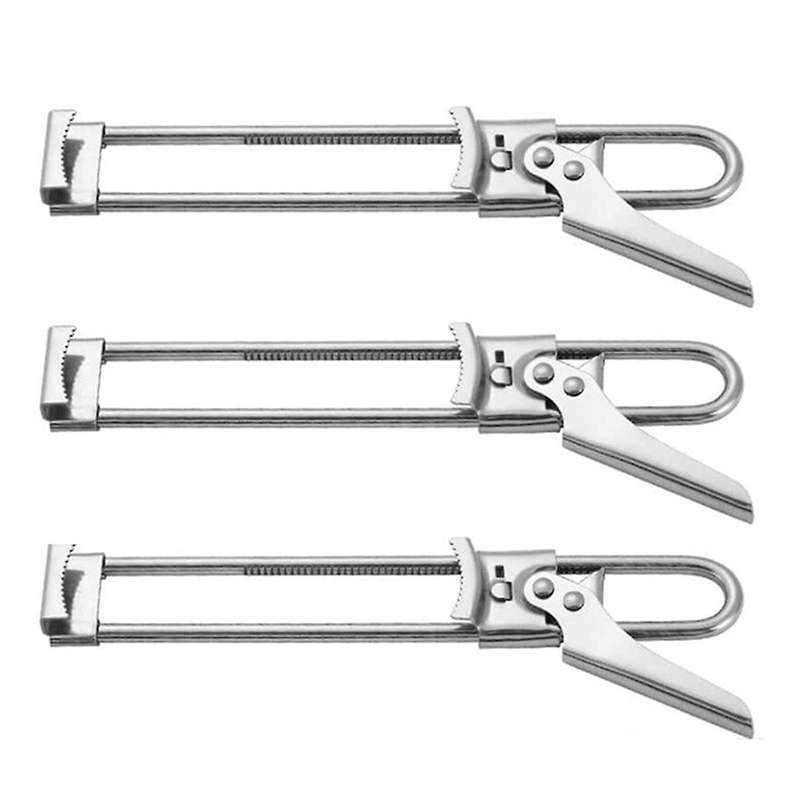 Stainless Steel Bottle Opener Linear Adjustable Can Opener Manual Screw Cap Can Opener