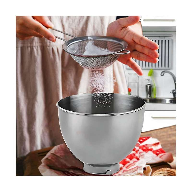 Stainless Steel Bowl for Classic&artisan Series 4.5-5 Qt Tilt-head Mixer, 5 Quart 304 Stainless Ste