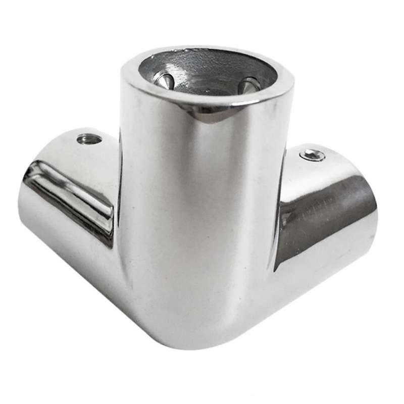Stainless Steel Boat Tube Pipe 3 Way Connector for Ocean Yacht Dock Outdoor Awning Tube Fastener