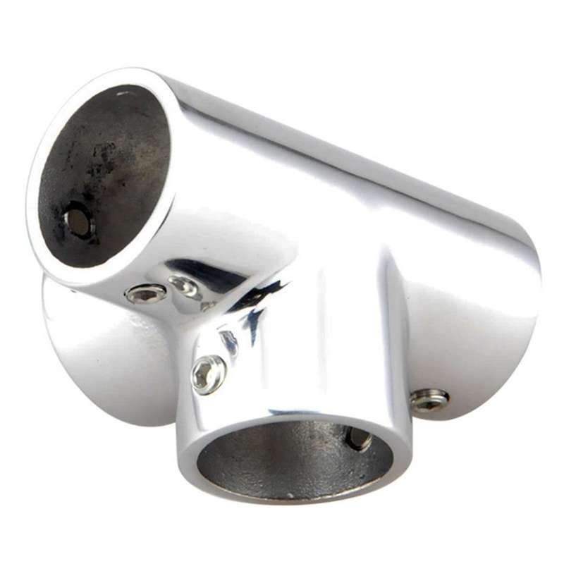 Stainless Steel Boat Tube Pipe 4 Way Connector for Ocean Yacht Dock Outdoor Awning Tube Fastener
