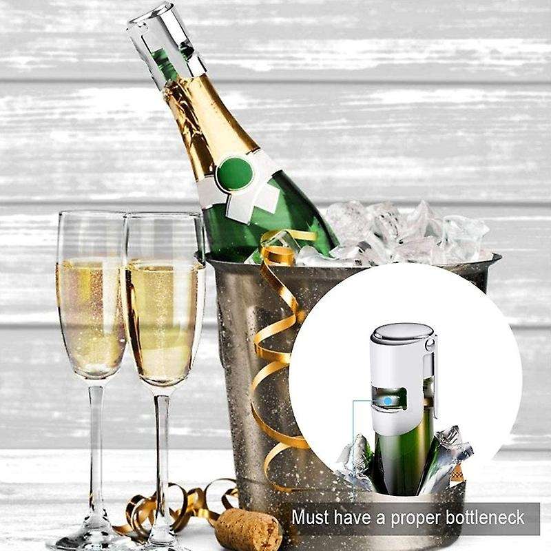 Stainless Steel Bottle Stopper 3 Pieces Wine Bottle Stopper with 3 Pcs Champagne Bottle Stopper Vac