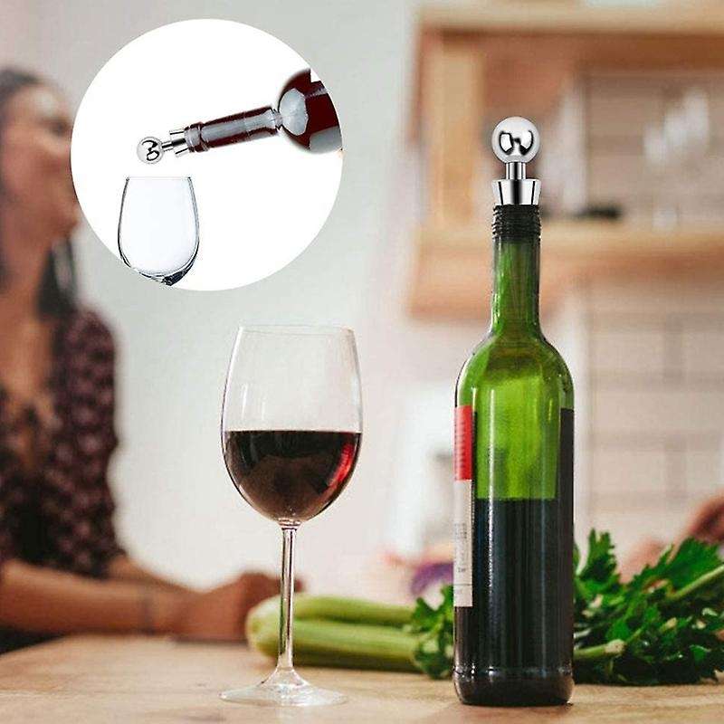 Stainless Steel Bottle Stopper 3 Pieces Wine Bottle Stopper with 3 Pcs Champagne Bottle Stopper Vac