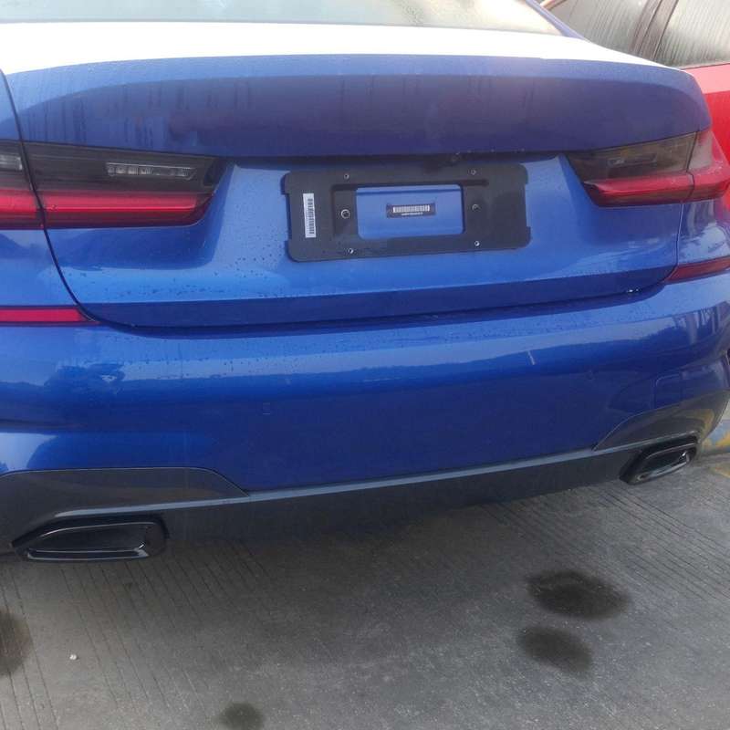 Stainless Steel Car Rear Exhaust Muffler Pipe Cover Trim Tail Throat Frame for 3 Series G20 G28 2020