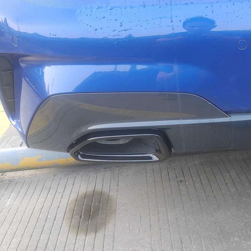 Stainless Steel Car Rear Exhaust Muffler Pipe Cover Trim Tail Throat Frame for 3 Series G20 G28 2020