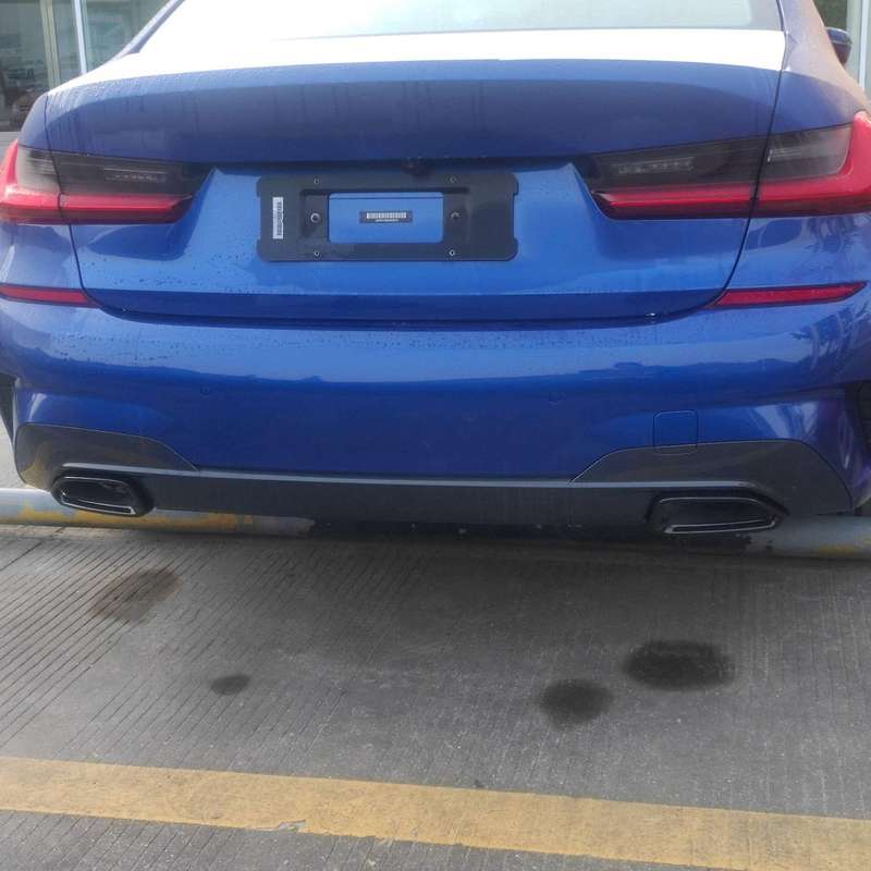 Stainless Steel Car Rear Exhaust Muffler Pipe Cover Trim Tail Throat Frame for 3 Series G20 G28 2020