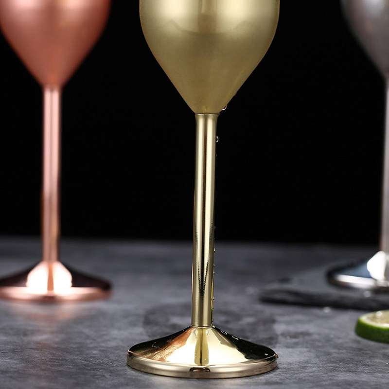 Stainless Steel Champagne Cup Wedding Toasting Champagne Wine Glass Cocktail Glass Restaurant Goblet