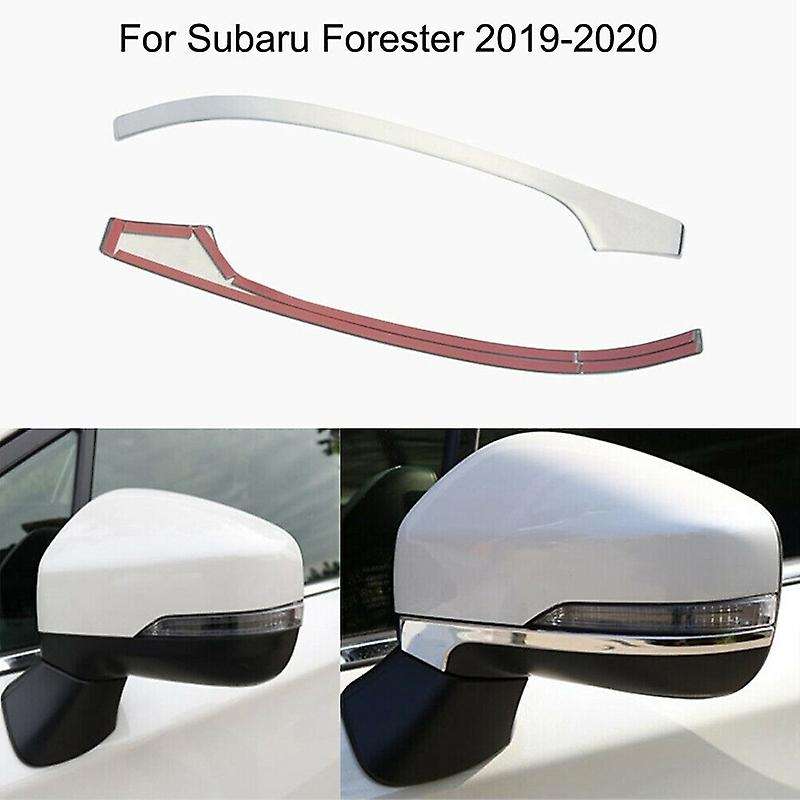 Stainless Steel Car Rear View Door Side Mirror Strip Decoration Trim for Forester 2019 2020 2021