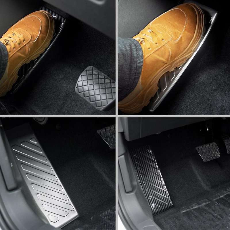 Stainless Steel Car Rest Foot Pads Rest Pedal Cover for-Golf 8 MK8 Accessories 2020 2021 Silver