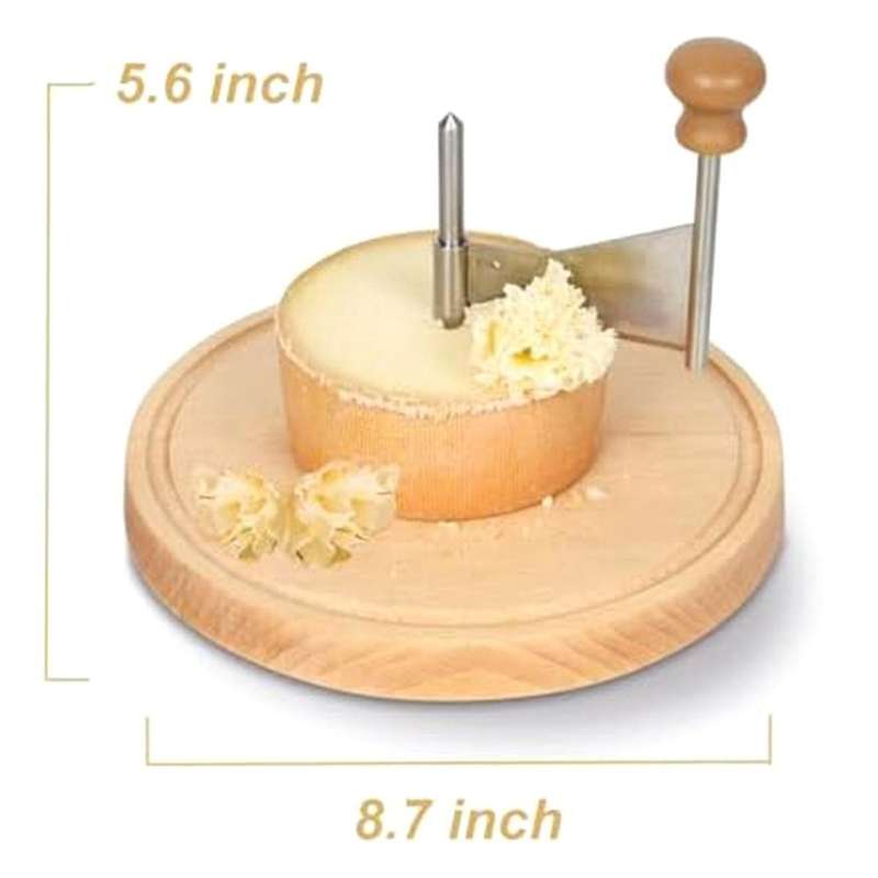 Stainless Steel Cheese Curler & Cheese Shaver - Perfect for De Moine Cheese & Chocolate, Multifuncti