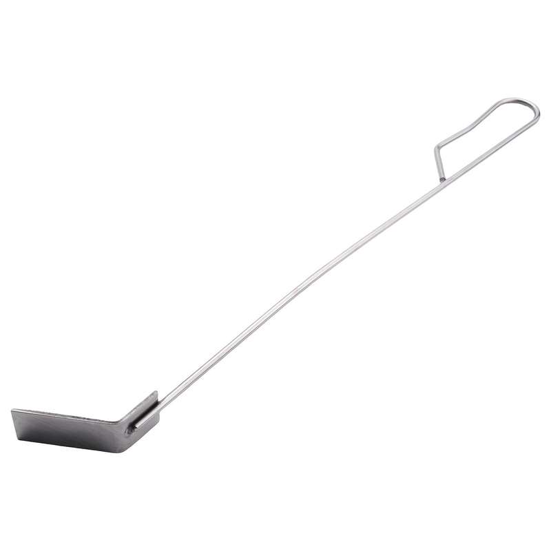 Stainless Steel Charcoal Ash Rake Bbq Ash Tool Rake Poker for Charcoal Smoker Wood Burning Stove Si