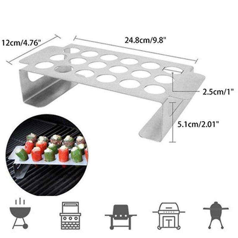 Stainless Steel Chili Pepper Roasting Rack Jalapeno Grill Rack and Corer Set Barbecue for Chili Chic