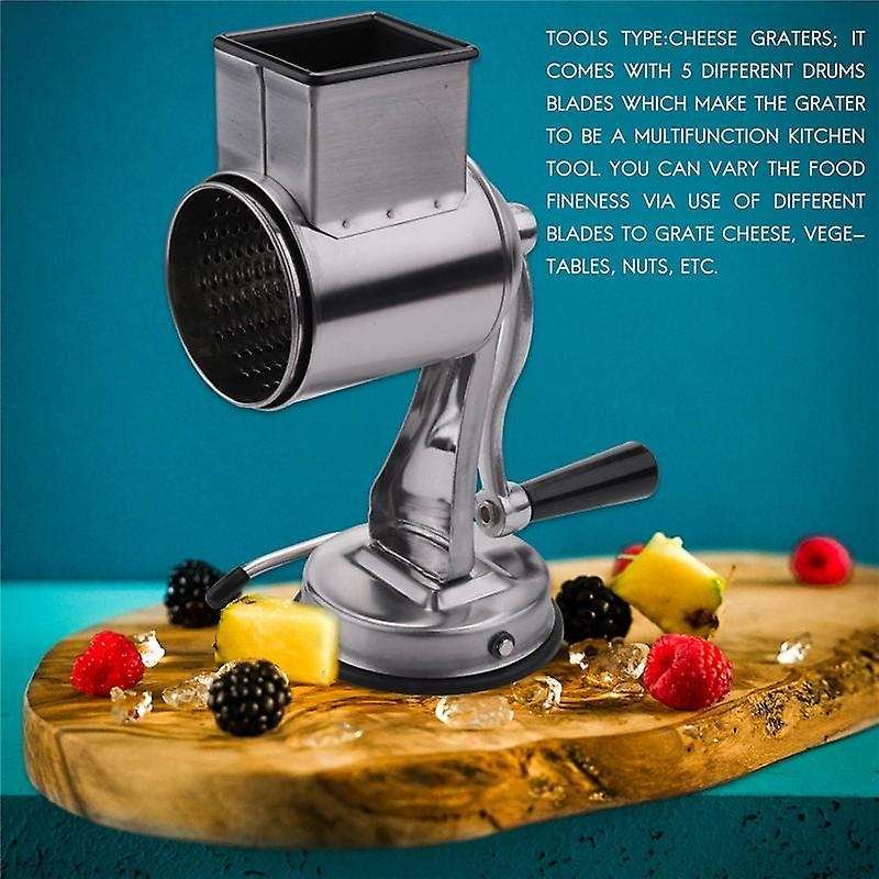 Stainless Steel Cheese Grater, Chopper, Vegetable Shredder Salad Slicer Multi-Use Hand Grater Grinde