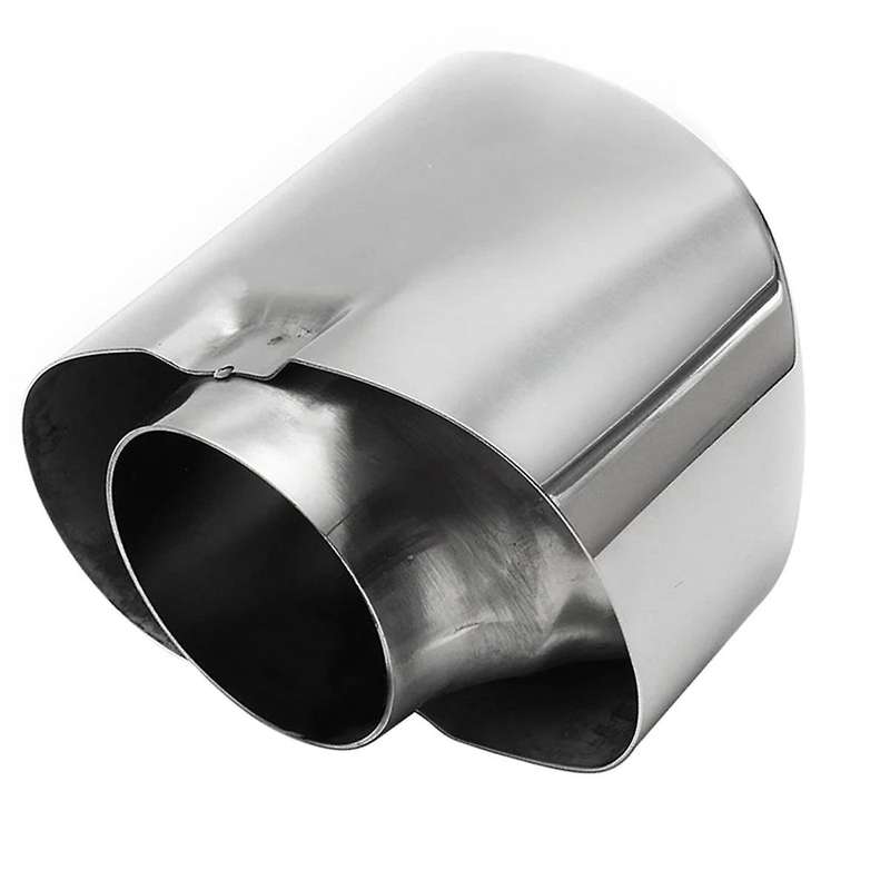 Stainless Steel Chrome Car Exhaust Tips Dual Tailpipe Muffler Pipe Cover for X5 E70 E53 2000-2016