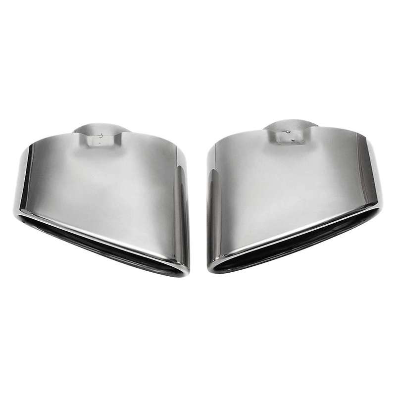 Stainless Steel Chrome Car Exhaust Tips Dual Tailpipe Muffler Pipe Cover for X5 E70 E53 2000-2016