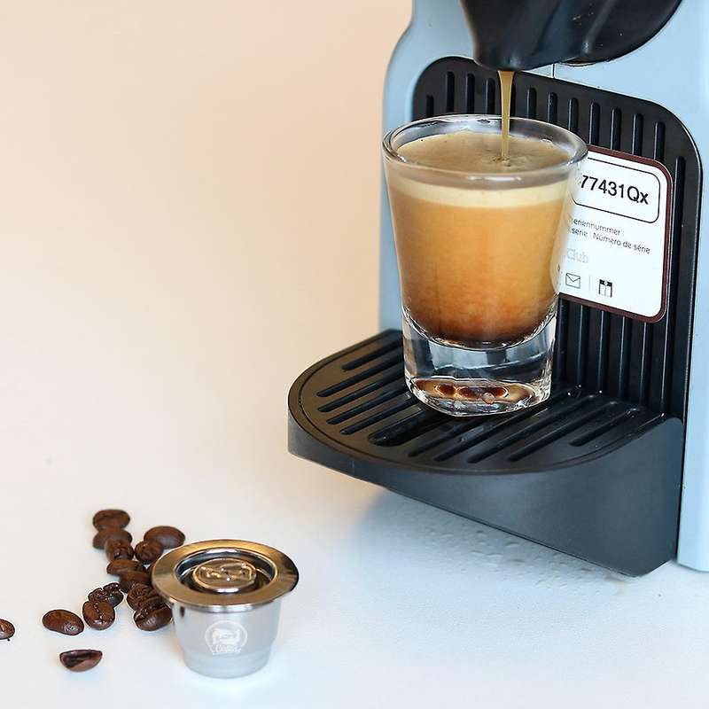 Stainless Steel Coffee Capsule Hammer Base Set Refillable Coffee Pod Coffee Machine Accessories for