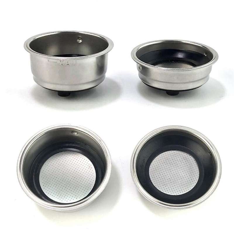 Stainless Steel Coffee Filter Basket 51mm Coffee Portafilter Basket Detachable Espresso Machine Port