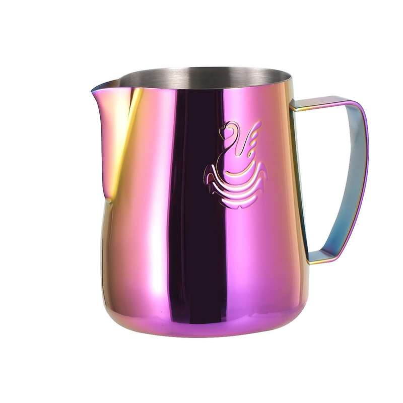 Stainless Steel Coffee Frothing Pitcher Thicken 400ML Milk Jug Cream Frother Pitcher Latte Art Cup B