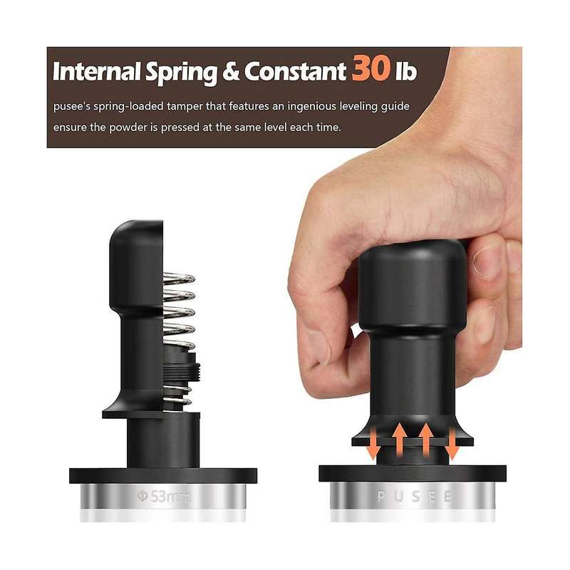 Stainless Steel Coffee Press Spring Adjustable Pressure Hammer Elastic Press