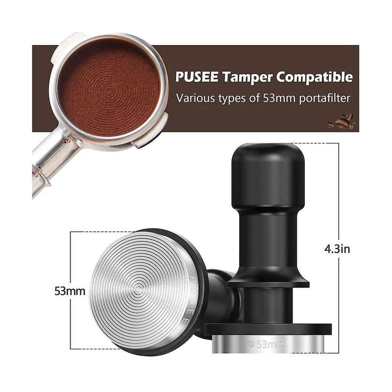 Stainless Steel Coffee Press Spring Adjustable Pressure Hammer Elastic Press