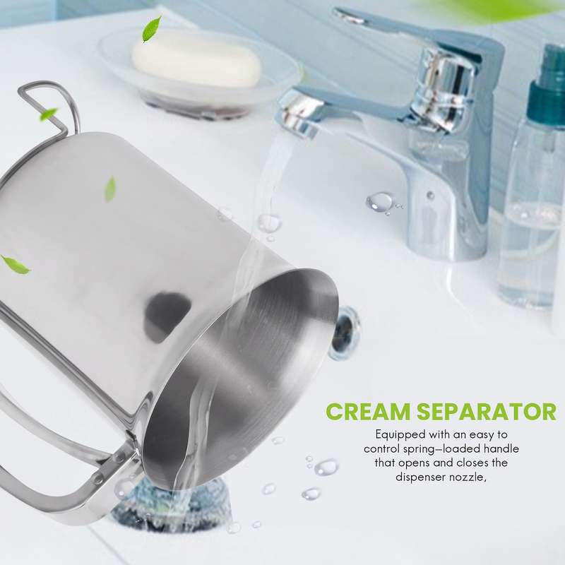Stainless Steel Cupcake Waffle Batter Funnel Pancake Dispenser Cream Separator