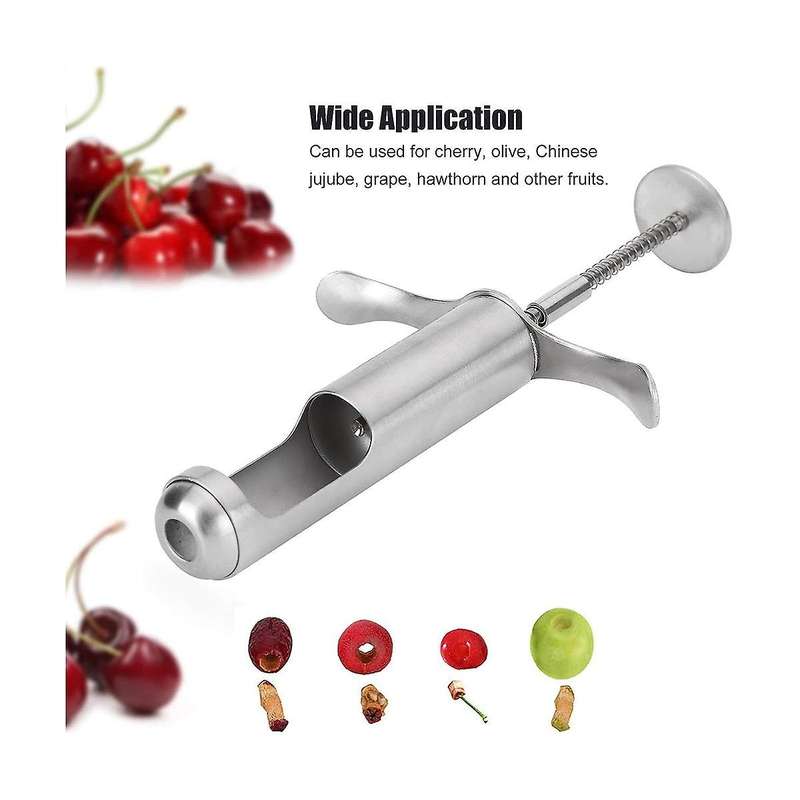 Stainless Steel Core Remover Tool for Hawthorn Grape Red Date De-Nucleator Hawthorn Seed Removing To