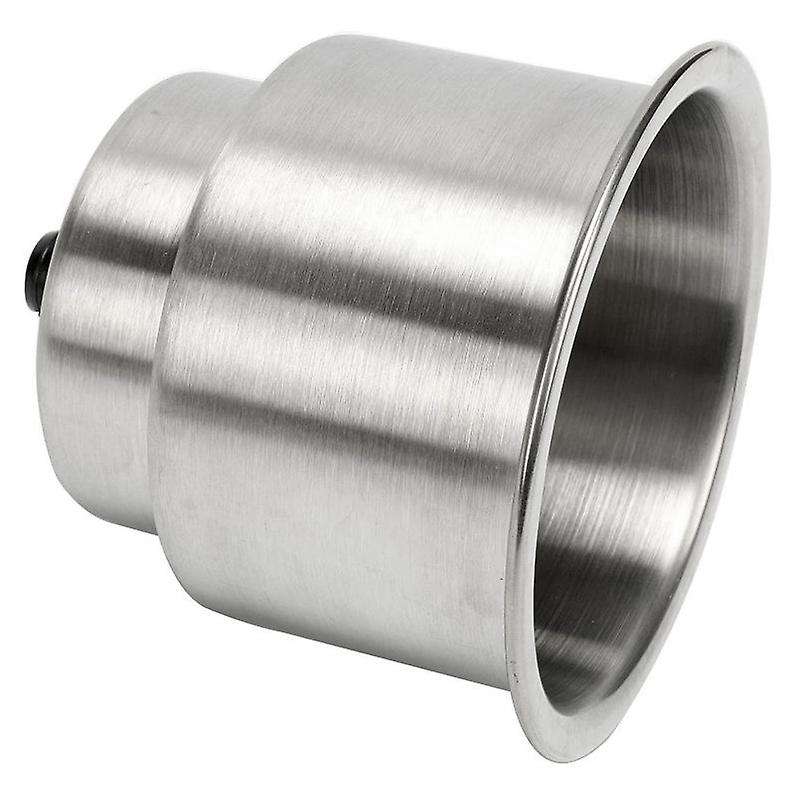 Stainless Steel Cup Drink Holder Brushed with Drain Marine Boat Rv