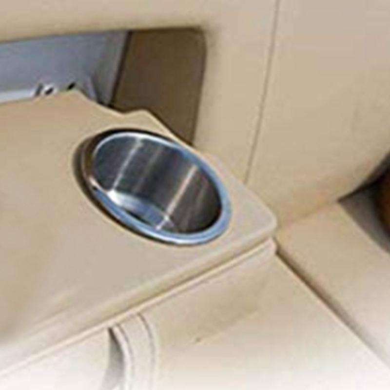 Stainless Steel Cup Drink Holder Brushed with Drain Marine Boat Rv