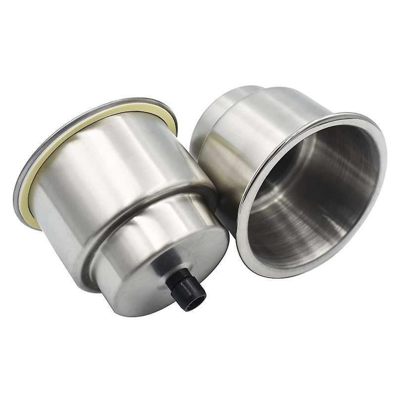 Stainless Steel Cup Drink Holder Insert with Drain for Marine Boat RV , 5PCS