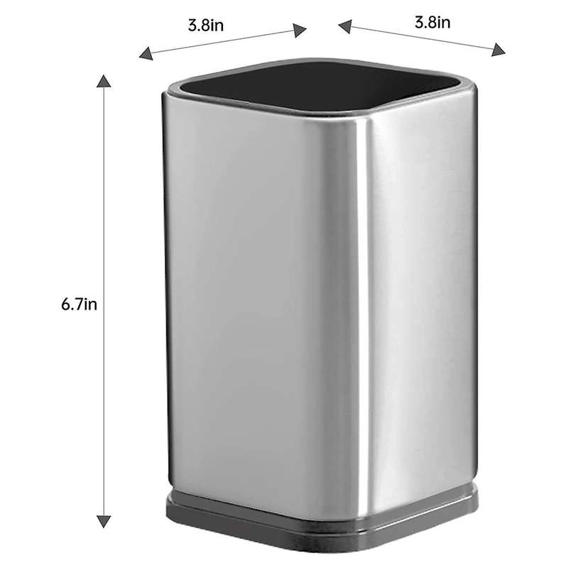 Stainless Steel Cutlery Holder is Suitable for Countertop Black Cooking Utensil Holder for Deep Stab