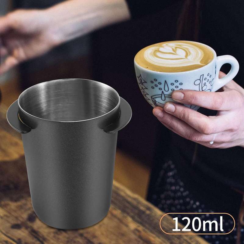 Stainless Steel Dosing Cup Coffee Sniffing Mug for Espresso Machine Portafilter Coffee Tamper(51mm