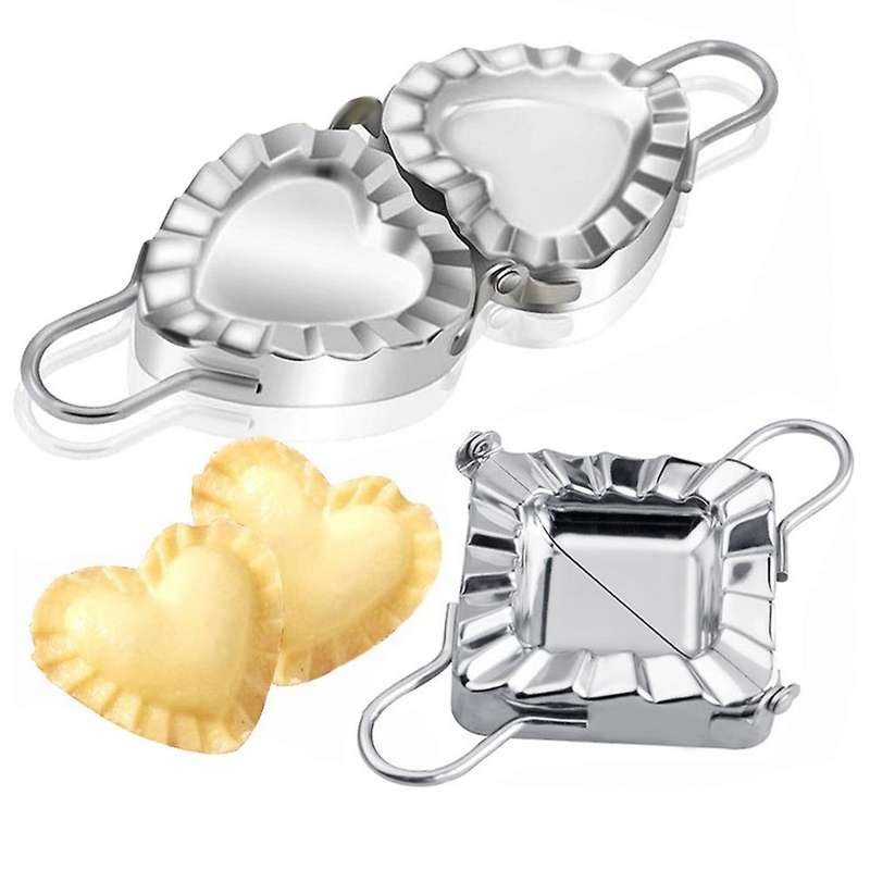 Stainless Steel Dumpling Mold Pressed Dough Wonton Dumpling Mold Pastry Tool Household Dumpling Mach